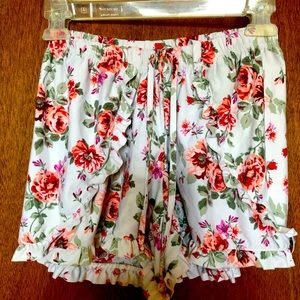 #89 Super cute womens cotton shorts with ruffles